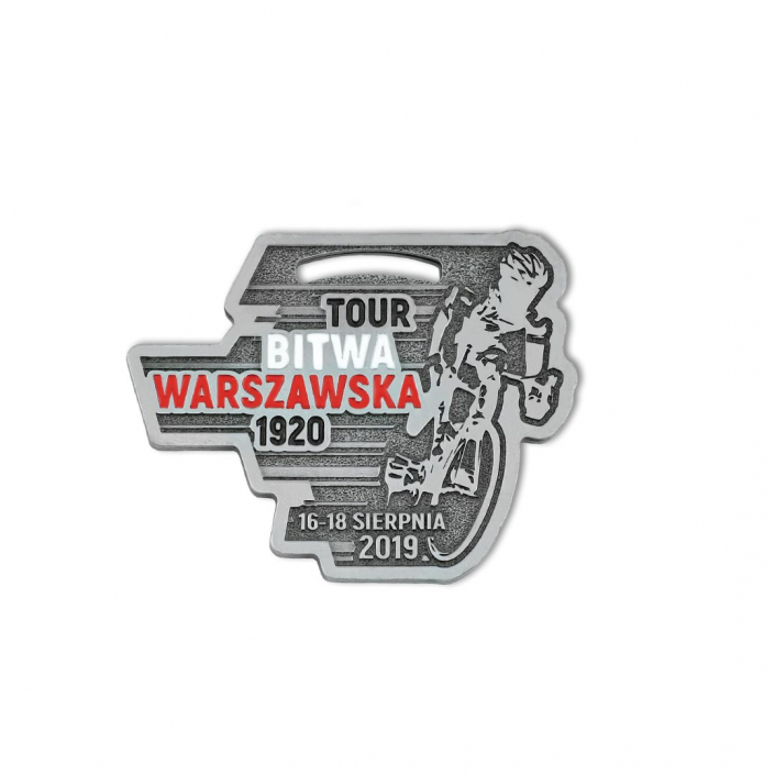 Sports medal with a bike theme designed by Metal Casts