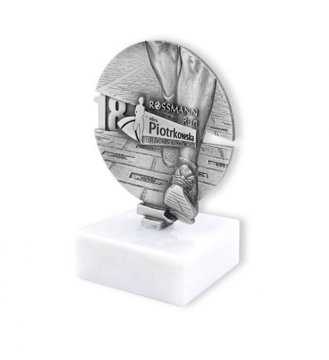 Running contest statuette created by Metal Casts for Rossmann Run