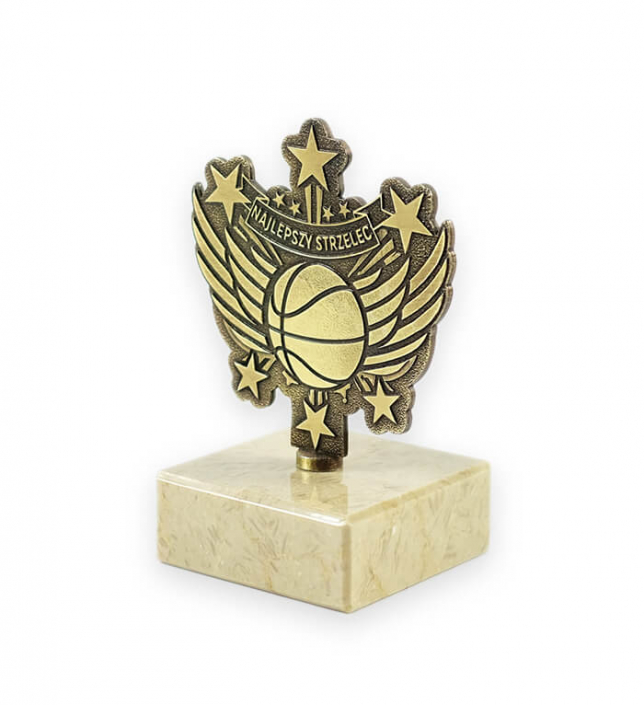 Bronze colored custom statuette for the best scorer