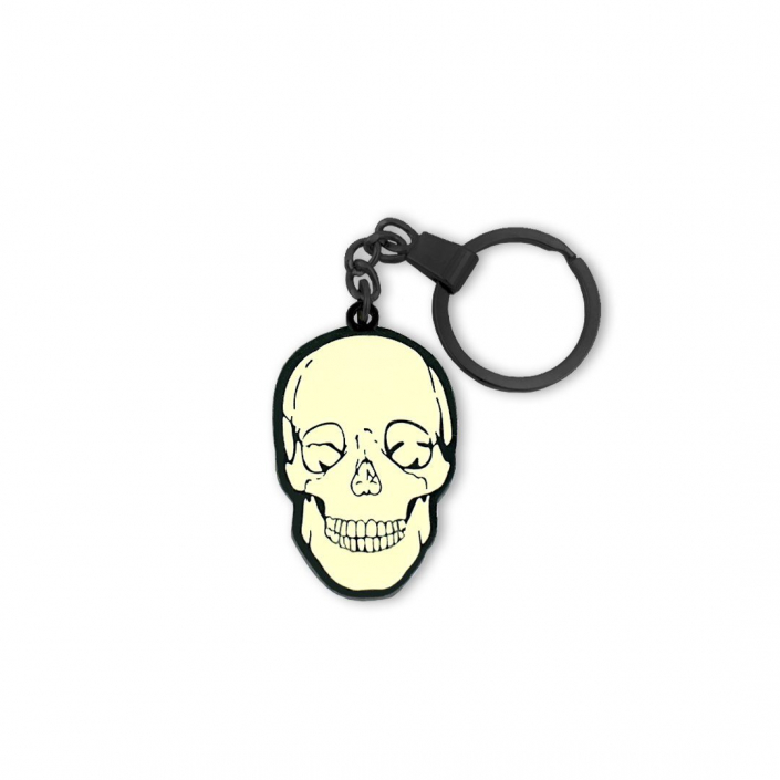 Custom design keychain — skull, production: Metal Casts