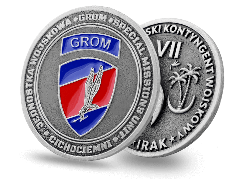 Military challenge coins produced by Metal Casts