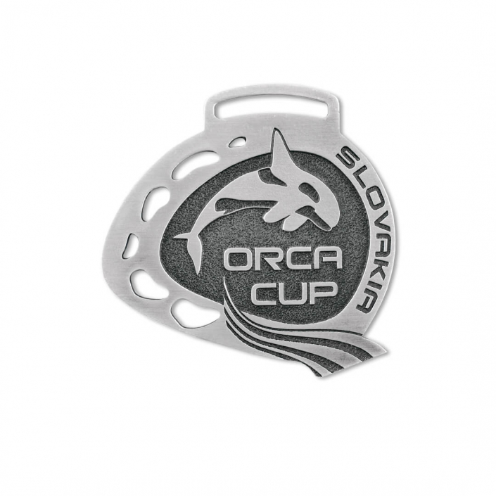 Custom medal for Orca Cup swimming club