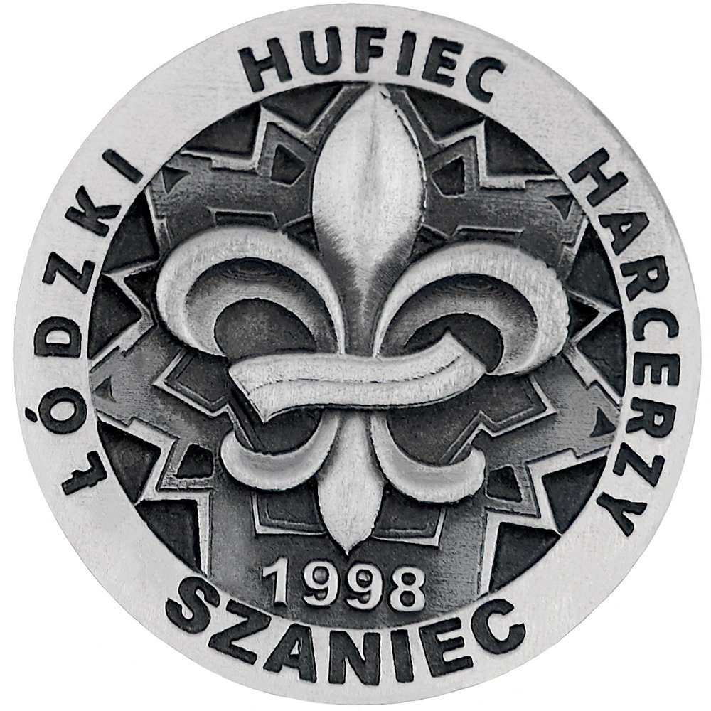 Silver color custom pin badge