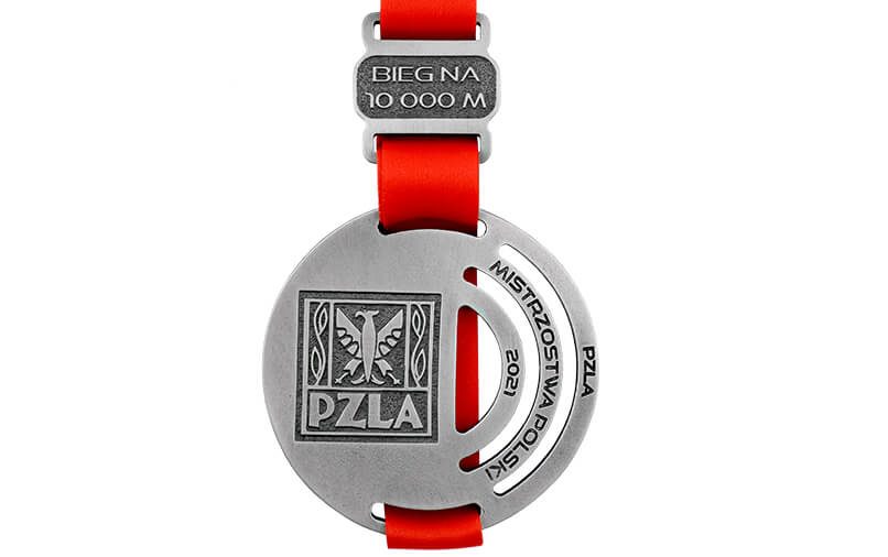 Sports medal with ribbon - free design service from Metal Casts